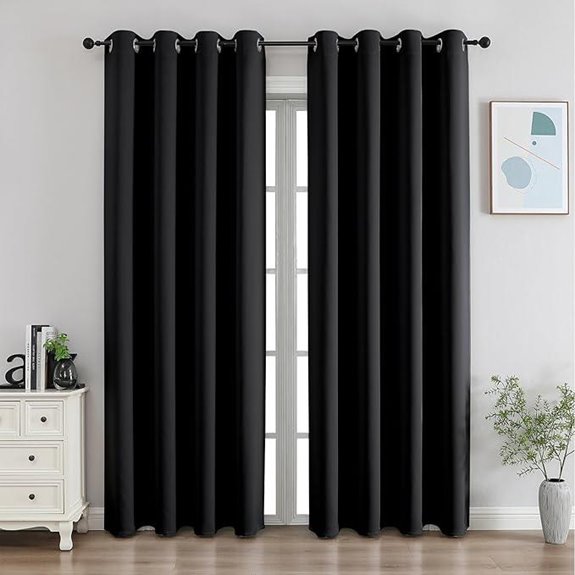 CUCRAF Blackout Curtains 84 Inch Set of 2