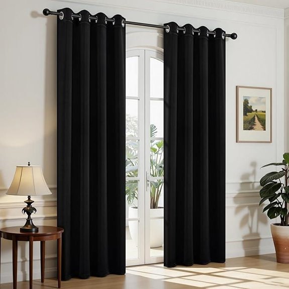 Joydeco Blackout Curtains 84 Inch 2 Panels