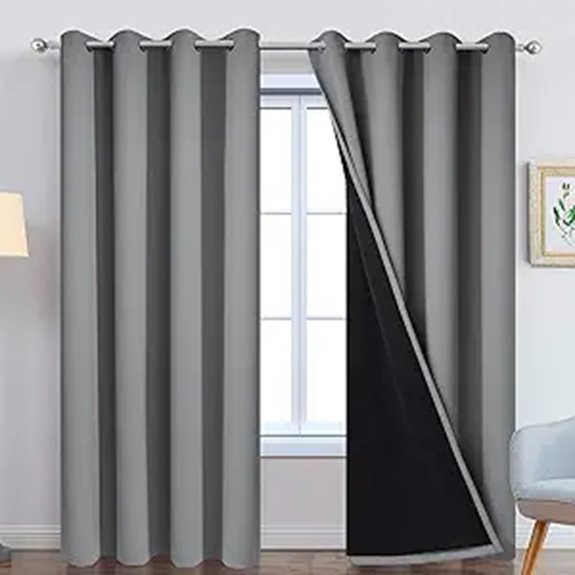 Yakamok Blackout Curtains 84 Inches 2 Panels