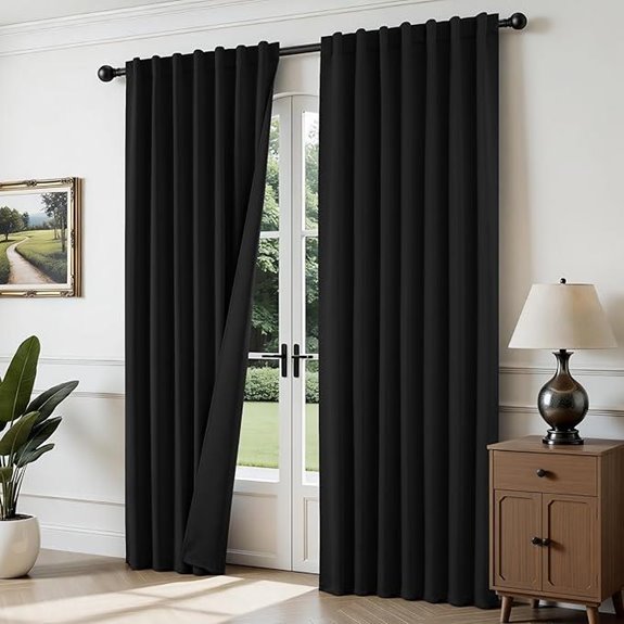 Joydeco Blackout Curtains 96 Inch Room Darkening