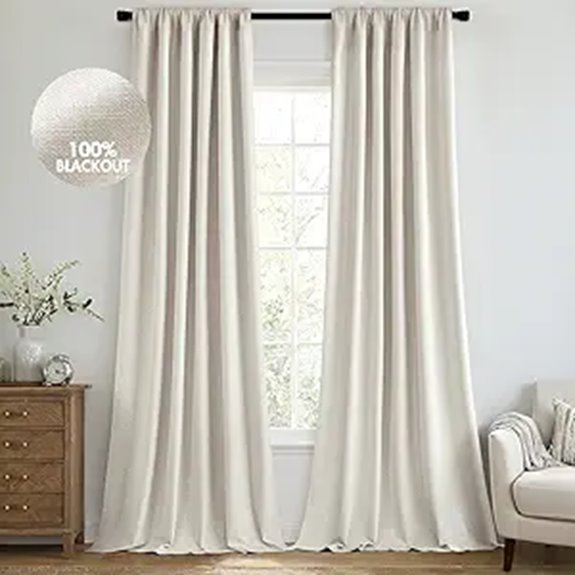 MIULEE Blackout Curtains 96 Inch 2 Panels