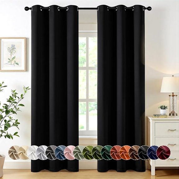 MIULEE Blackout Curtains for Bedroom & Living Room