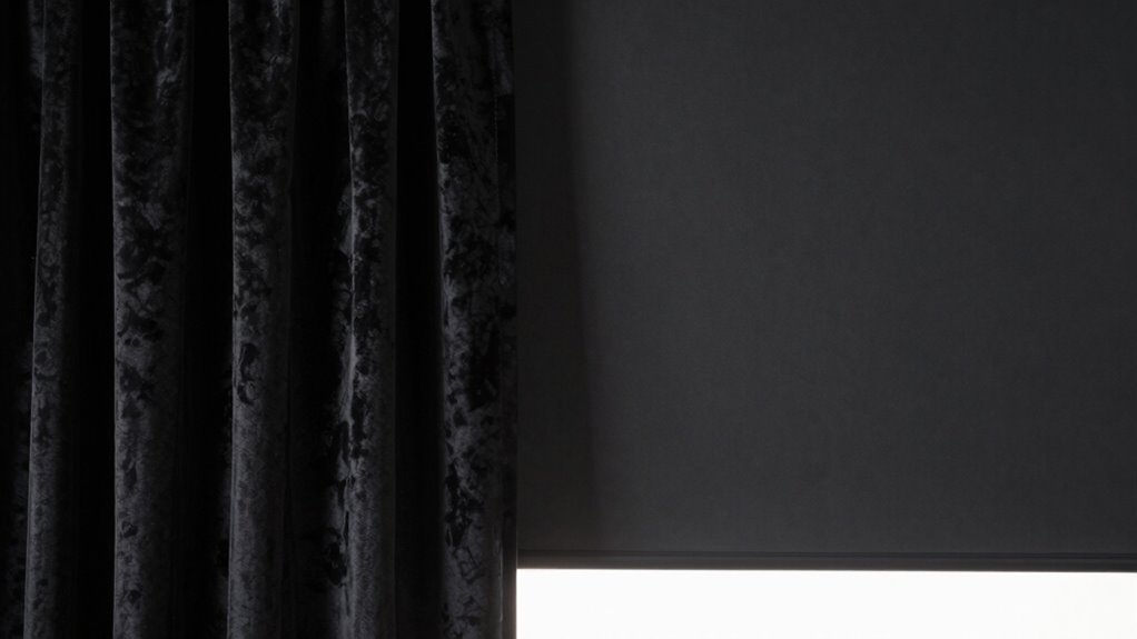blackout curtains or shades