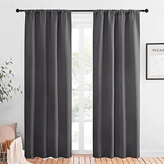 NICETOWN 84-Inch Blackout Curtains for Office (2 Panels)