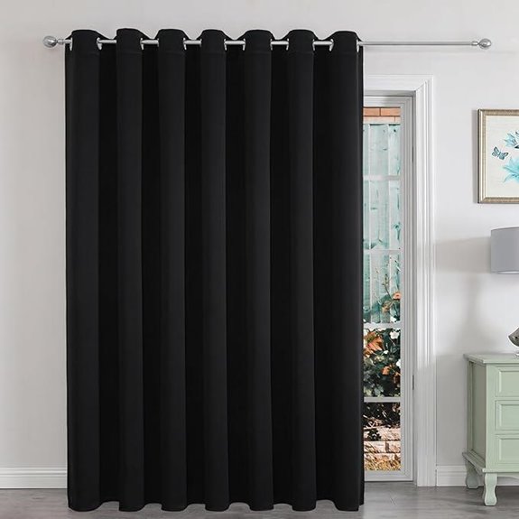 Joydeco Blackout Patio Sliding Door Curtains (84)