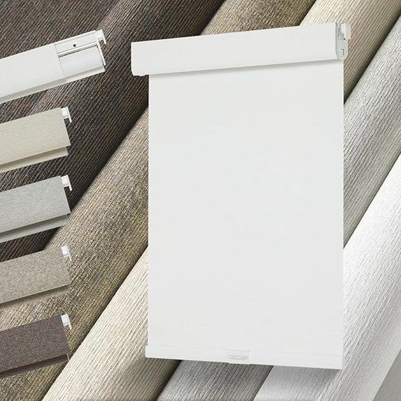 Persilux No-Tools Blackout Window Roller Shades