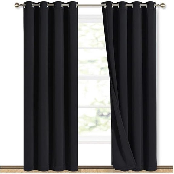 NICETOWN Blackout Thermal Curtains 2 Panels 52 Wide