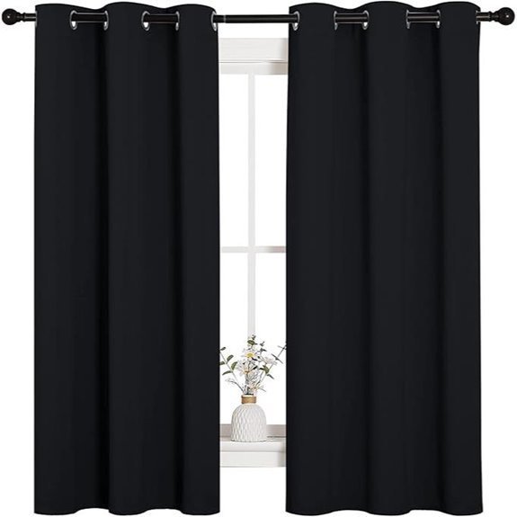 NICETOWN Blackout Thermal Insulated Grommet Curtains (2 Panels)