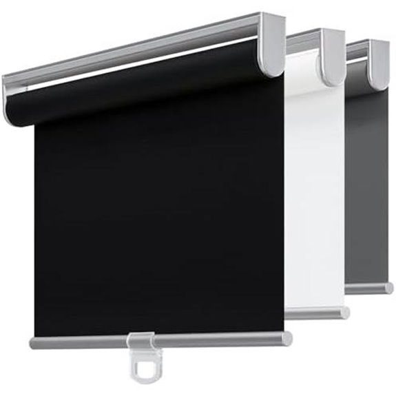 Blackout Cordless Roller Shades for Windows 14x72