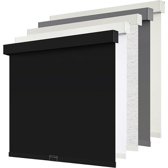Blackout Roller Shades for Windows 20x72 Inches