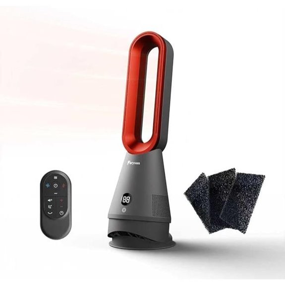 Bladeless 3-in-1 Tower Fan with Remote and Timer