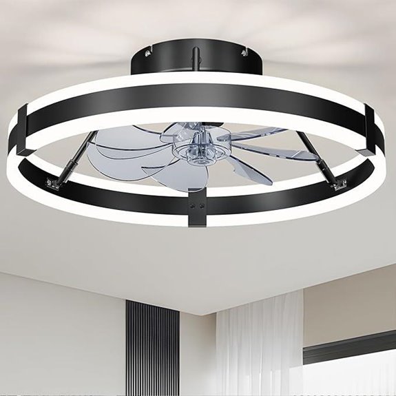 Bladeless Ceiling Fan with Lights & Remote