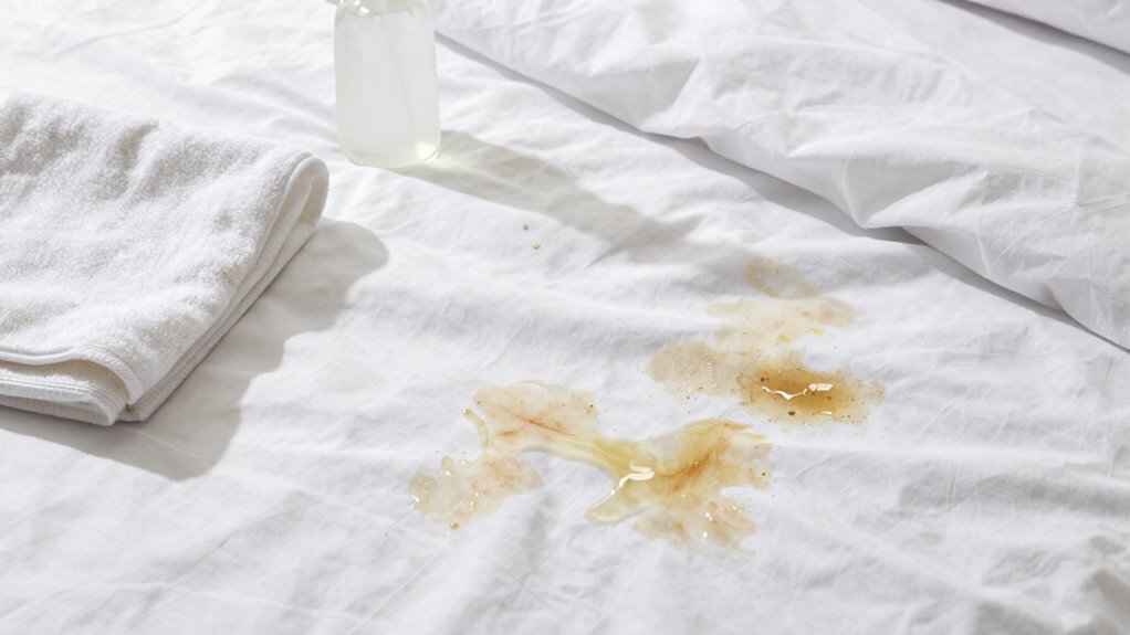 blot rinse treat promptly