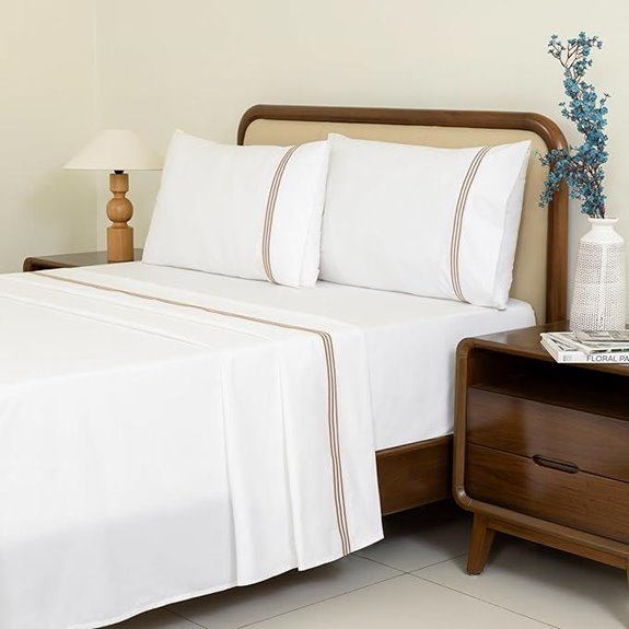 Dreamology Full Cotton Percale Sheet Set (Blue)