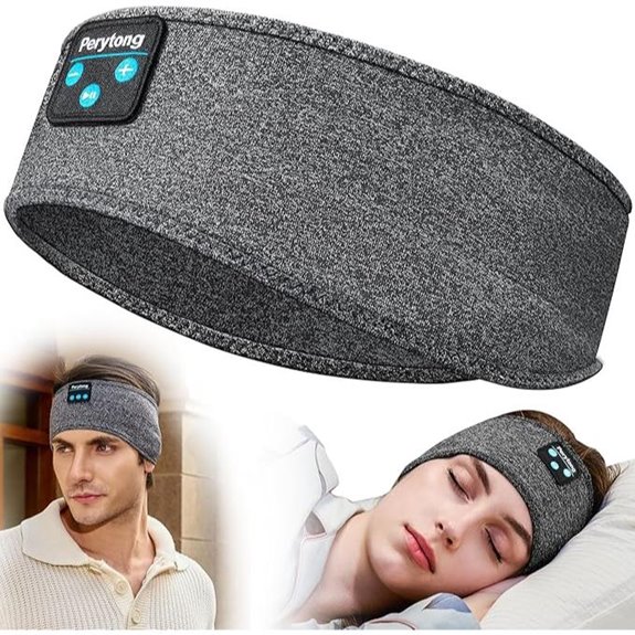Perytong Bluetooth Sleep Headband with Built-in Speakers