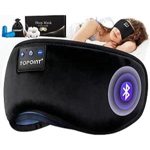 TOPOINT Bluetooth Sleep Mask with Headphones