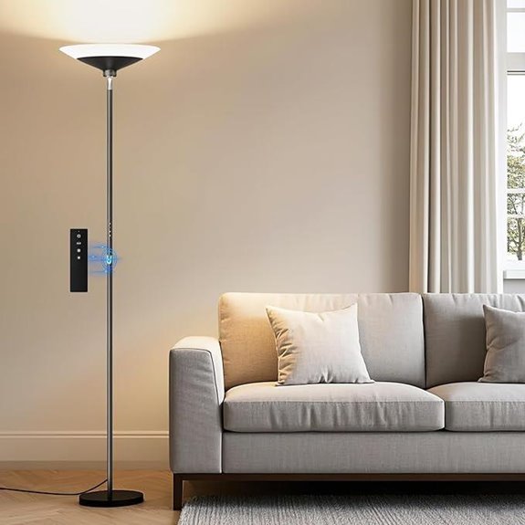 72 LED Torchiere Floor Lamp with Remote Control