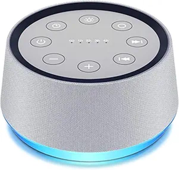 Brown Noise Sound Machine with Night Light and Timer