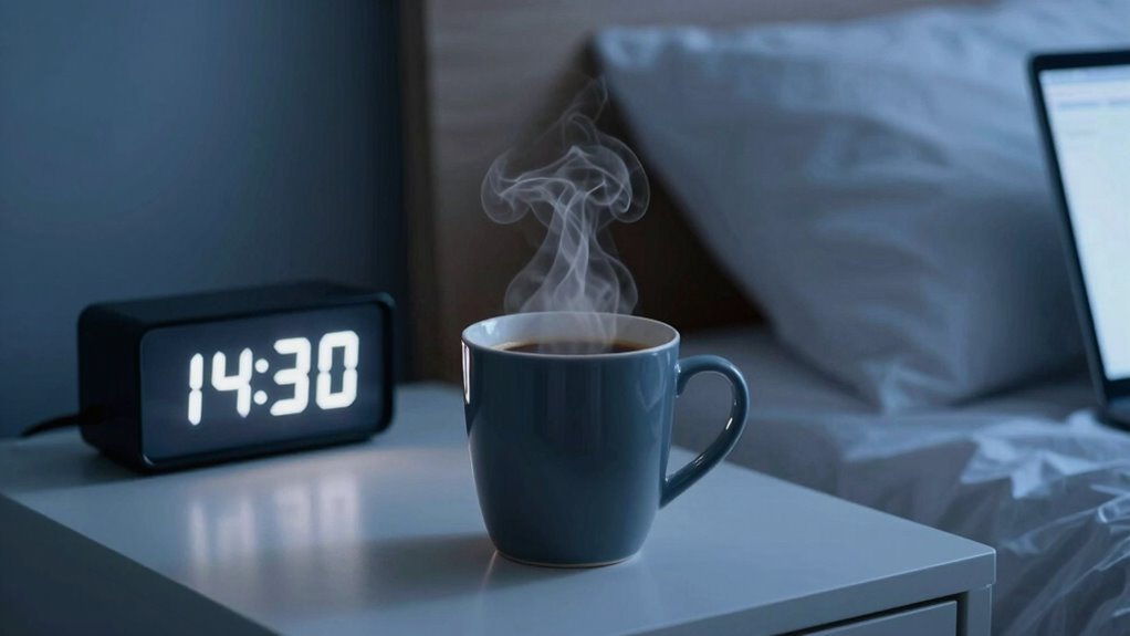 caffeine disrupts internal clock