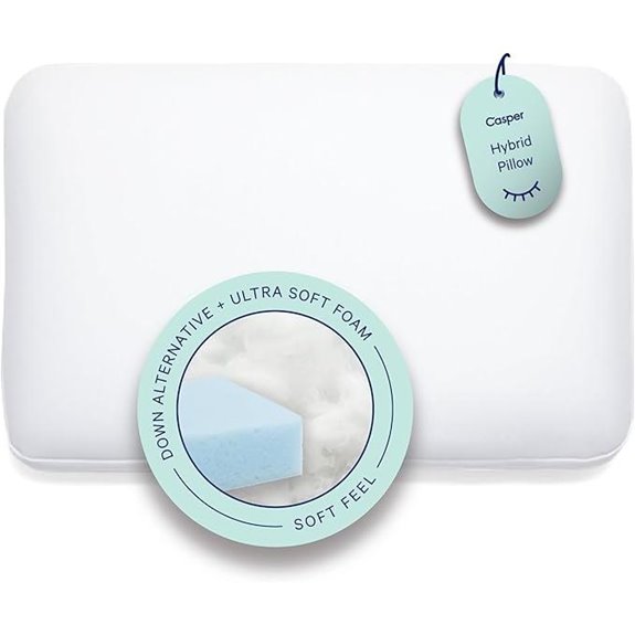 Casper Hybrid Pillow for Sleeping Standard White