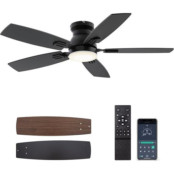 SUNMORY 42 Ceiling Fan with Lights and Remote