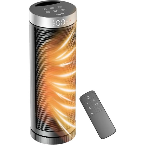 Portable Ceramic Space Heater with Remote Control