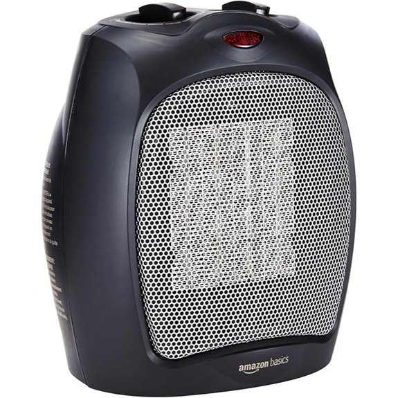 Amazon Basics Ceramic Space Heater with Thermostat