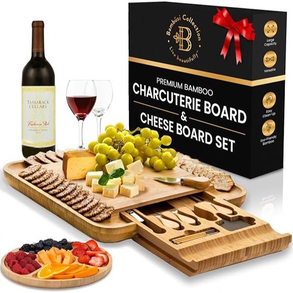 Charcuterie Board Gift Set with Cheese Knives