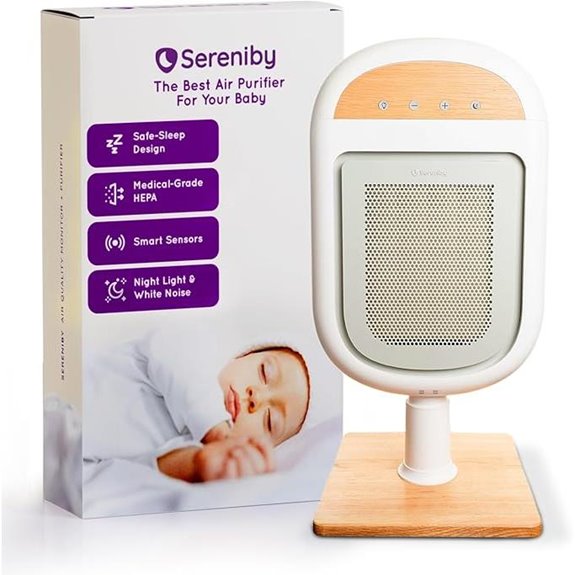 Baby Air Purifier with Safe-Sleep & HEPA Filtration