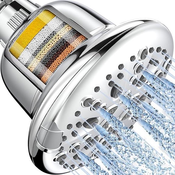 Cobbe 7-Mode Filtered Shower Head Chrome 5 Inch