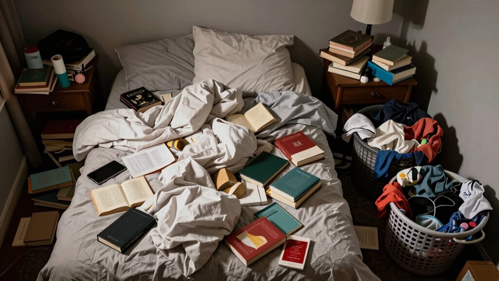 clutter worsens sleep quality