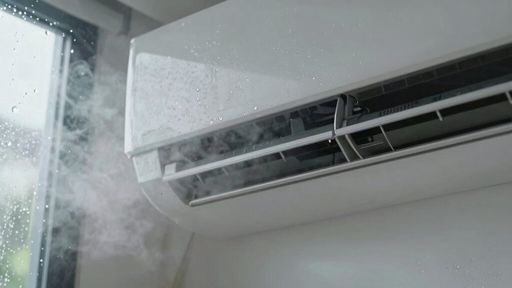 cold air causes moisture condensation