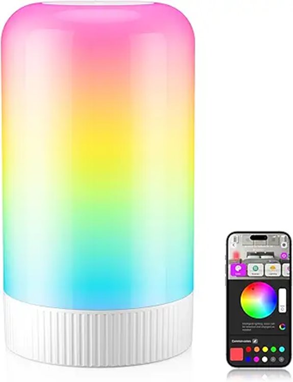RGBICWW Smart Touch Table Lamp with App Control