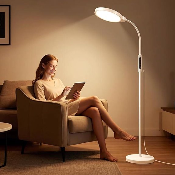 Happy Light Therapy Lamp with Remote 5 Colors Brightness