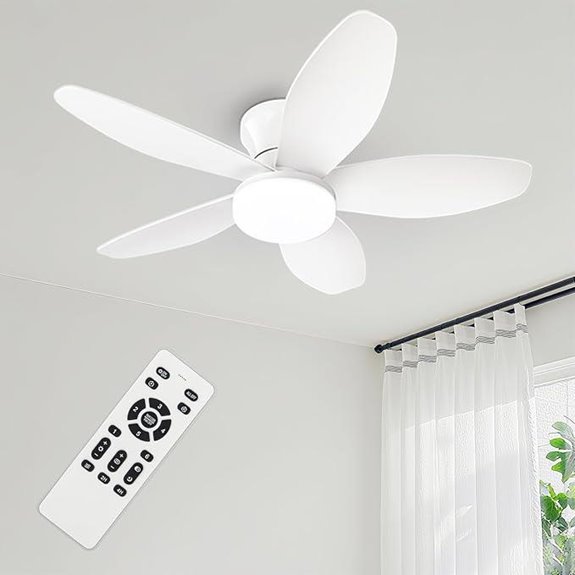 Small Ceiling Fan with Lights and Remote