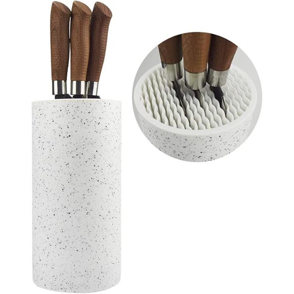 Toosbuc Round Knife Block Holder Space Saver Kitchen Organizer
