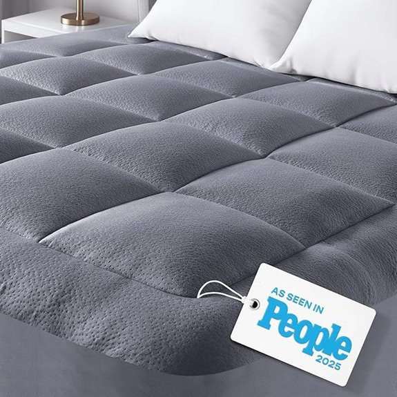 California King Bamboo Mattress Topper for Cooling