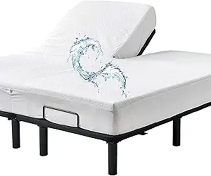 Bamboo Viscose Cooling Split King Mattress Protector