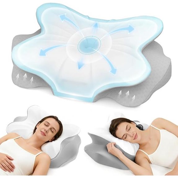 Ergonomic Cervical Neck Pillow with Cooling Cover