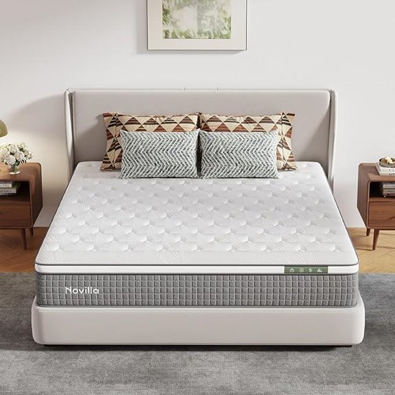 Novilla 12-Inch Hybrid Mattress with Cooling Gel Foam