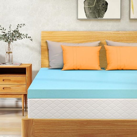VALUXE Queen Cooling Gel Memory Foam Mattress Topper