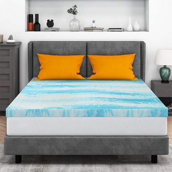 Gel Memory Foam Queen Mattress Topper