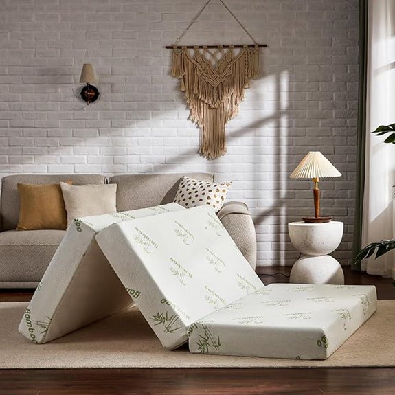 SINWEEK Memory Foam Folding Mattress with Cooling Cover