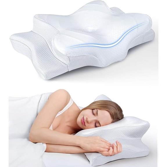 Cooling Cervical Memory Foam Pillow for Sleep Support
