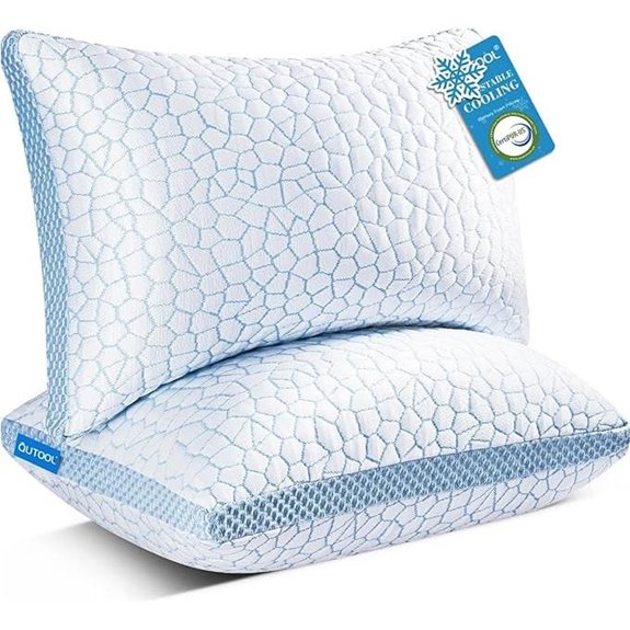 QUTOOL Cooling Memory Foam Pillows 2-Pack