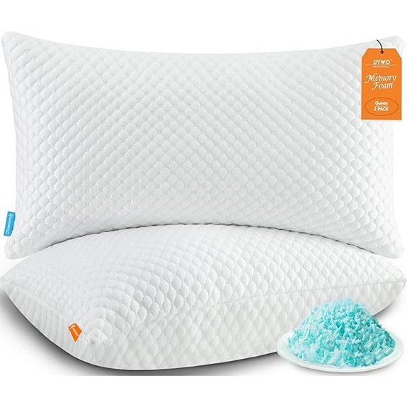 Cooling Queen Memory Foam Pillows (Set of 2)
