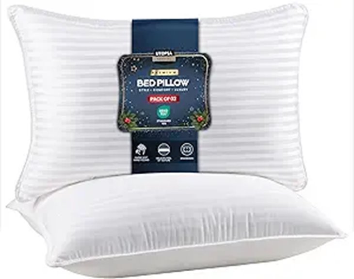 Utopia Queen Size Cooling Down Alternative Pillows (Set of 2)