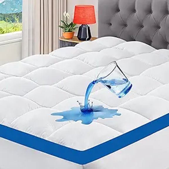 CYMULA Waterproof Cooling Queen Mattress Topper