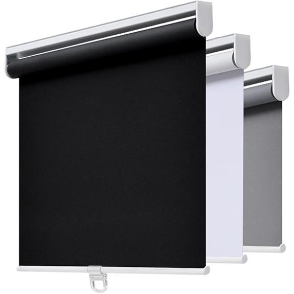 AOSKY Cordless Blackout Roller Shades for Windows
