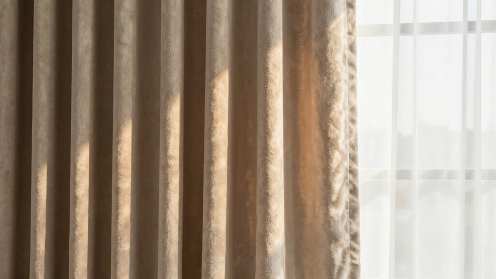 curtain thickness and draft sealing